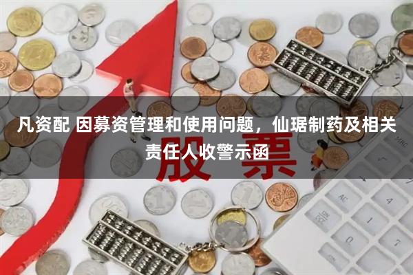 凡资配 因募资管理和使用问题，仙琚制药及相关责任人收警示函