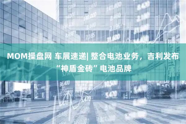 MOM操盘网 车展速递| 整合电池业务，吉利发布“神盾金砖”电池品牌