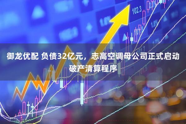 御龙优配 负债32亿元，志高空调母公司正式启动破产清算程序
