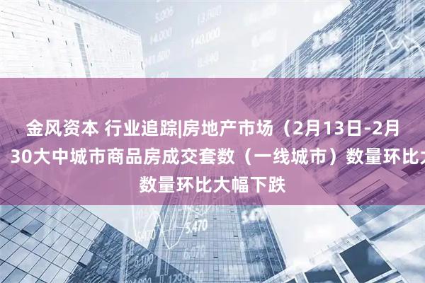 金风资本 行业追踪|房地产市场（2月13日-2月19日）：30大中城市商品房成交套数（一线城市）数量环比大幅下跌